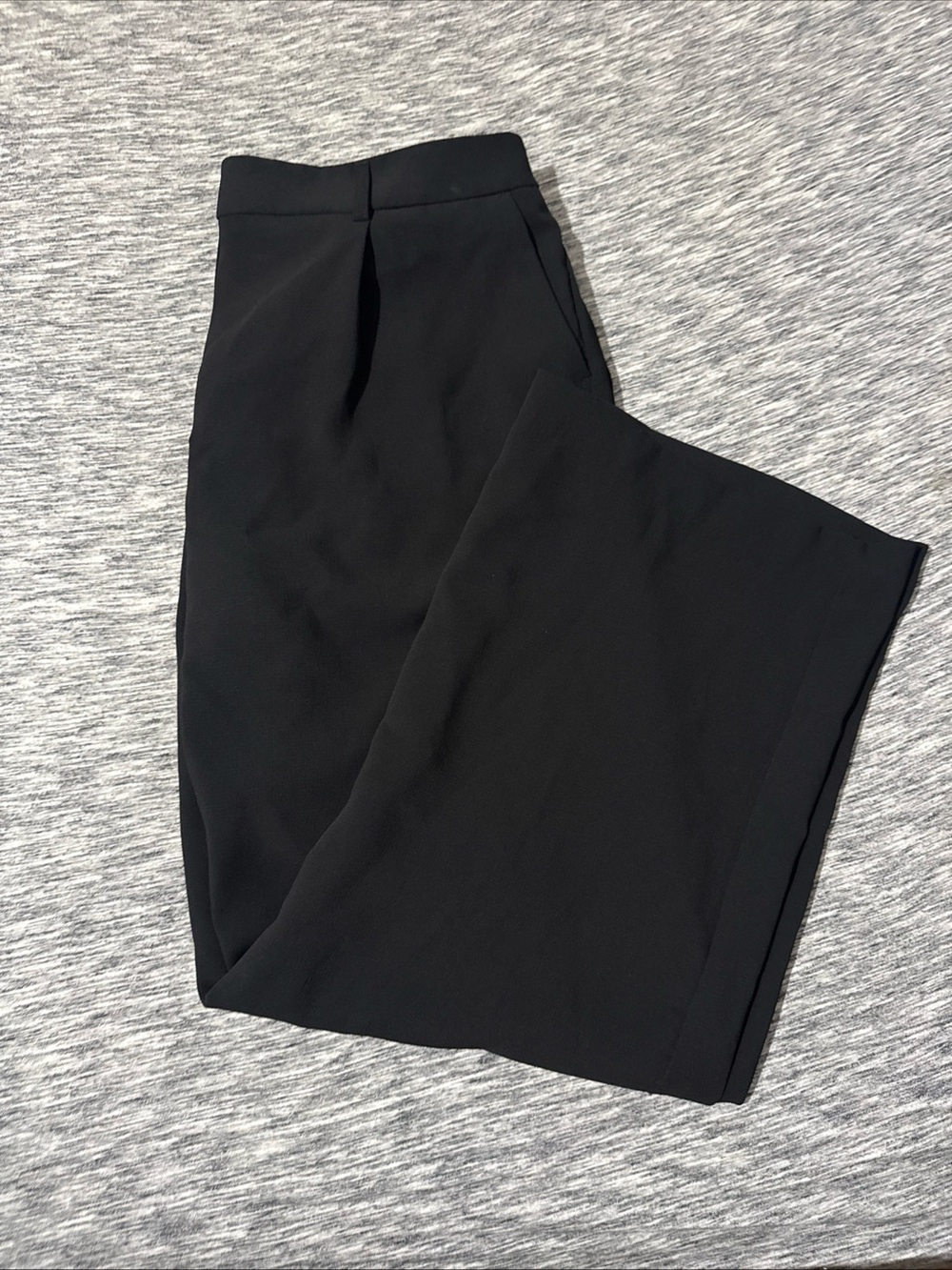 DKNY Black Wide-Leg Dress Pants